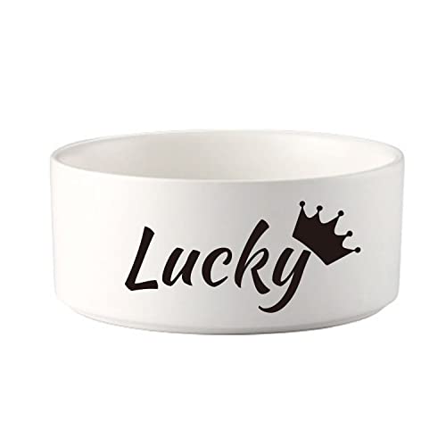 Personalisierte Keramik-Hundenapf Individueller Haustier Name Katze Keramiknapf Welpen Hund Futternapf Boden Rutschfest Überlauf Futternapf Kätzchen Welpen Futter Haustier Fütterung Wassernapf (White) Personalisierte Keramik-Hundenapf Individueller Haustier Name Katze Keramiknapf Welpen Hund Futternapf Boden Rutschfest Überlauf Futternapf Kätzchen Welpen Futter Haustier Fütterung Wassernapf (White) von JMIPET