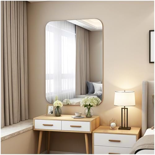 JMITHA Spiegel 40x60 cm Rahmenlos Rechteckiger Wandspiegel Badezimmerspiegel HD Dekorative Spiegel aus Glas für Badezimmer Ankleidezimmer Schlafzimmer Wohnzimmer JMITHA Spiegel 40x60 cm Rahmenlos Rechteckiger Wandspiegel Badezimmerspiegel HD Dekorative Spiegel aus Glas für Badezimmer Ankleidezimmer Schlafzimmer Wohnzimmer von JMITHA