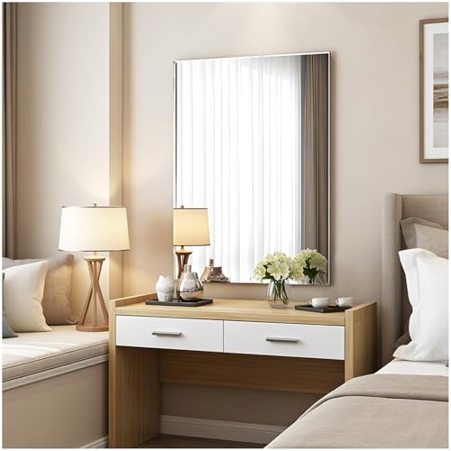 JMITHA Spiegel 40x60 cm Rahmenlos Rechteckiger Wandspiegel Glas Badezimmerspiegel HD Dekorative Spiegel für Badezimmer Schlafzimmer Wohnzimmer von JMITHA