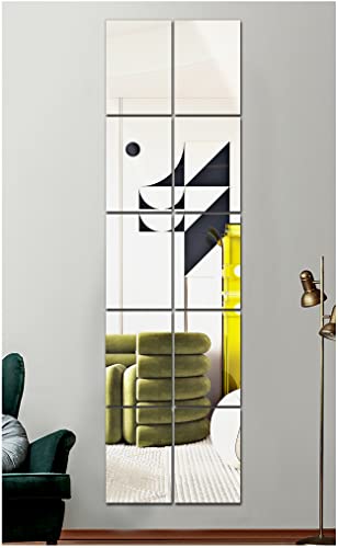 JMITHA 10 Stück Wandspiegel Kunststoffspiegel, 15 x 23 cm Spiegelblätter Selbstklebende, Klebespiegel, Acrylspiegel Rechteck Einstellung Wand Aufkleber Aufkleber Dekoration Spiegel von JMITHA