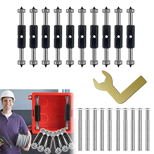 Cassette Repairer - Switch Socket Cassette Screws Support Rod, Electrical Box Repairer, 86 Type 10PCS von JMNJ