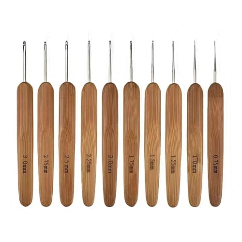 JMORCO Häkelnadel Set 0,75 MM-3 MM Nadelstärke 10 Stück pro Packung Häkelnadel-Set for Flechten von Haaren, Dreadlocks, Haarhäkeln JMORCO Häkelnadel Set 0,75 MM-3 MM Nadelstärke 10 Stück pro Packung Häkelnadel-Set for Flechten von Haaren, Dreadlocks, Haarhäkeln von JMORCO