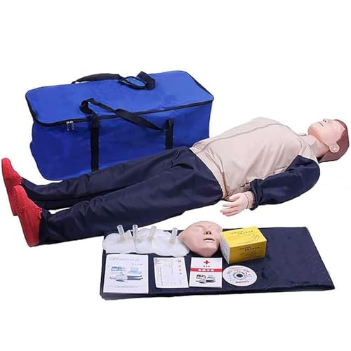 JMOUZHG Künstliches Atemtrainingsmodell, Reanimationspuppen, Ganzkörper-CPR-Erste-Hilfe-Trainingsdummy für pädagogischen Unterricht von JMOUZHG