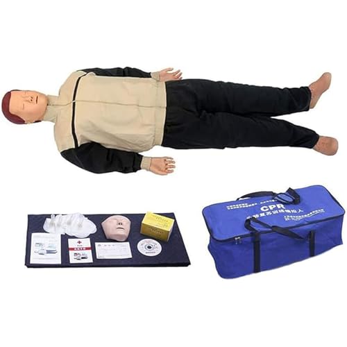 JMOUZHG Professionelle CPR-Trainingspuppe für Erwachsene, CPR Ganzkörper-Puppe mit Tragetasche für Erste-Hilfe-Training JMOUZHG Professionelle CPR-Trainingspuppe für Erwachsene, CPR Ganzkörper-Puppe mit Tragetasche für Erste-Hilfe-Training von JMOUZHG