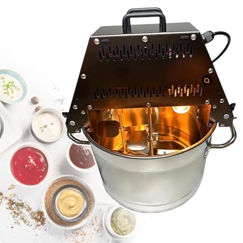 JMOZHCD Elektrischer Füllrührer aus Edelstahl, kommerzieller 60-W-Topfrührer zum Kochen, automatischer Desktop-Ketchup-Topfrührer, 110 V (220v) von JMOZHCD