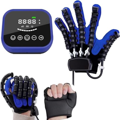 JMOZHCD Finger- und Handfunktions-Rehabilitationstrainer, Roboterhandschuhe, geeignet für Rehabilitationsübungsgeräte für Arthritis-Patienten (Right M) von JMOZHCD