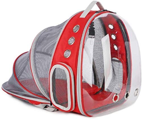 JMOZHCD Haustier-Raumkapsel-Haustier-Rucksack, Hund, Katze, Welpe, Kaninchen, erweiterbarer tragbarer Reise-Haustier-Rucksack, Handtasche im Raumkapsel-Design () von JMOZHCD