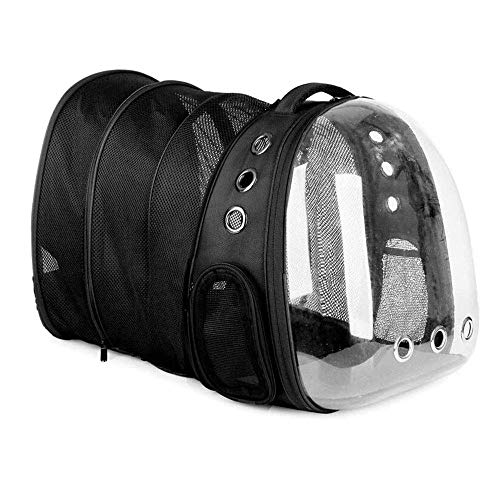 JMOZHCD Haustier-Raumkapsel-Haustier-Rucksack, Hund, Katze, Welpe, Kaninchen, erweiterbarer tragbarer Reise-Haustier-Rucksack, Handtasche im Raumkapsel-Design () von JMOZHCD