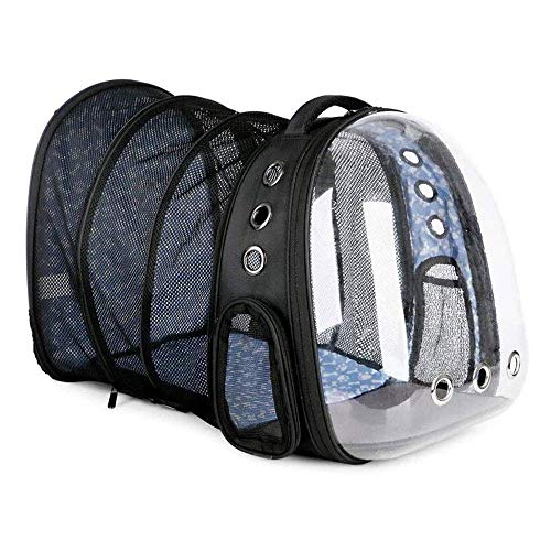 JMOZHCD Haustier-Raumkapsel-Haustier-Rucksack, Hund, Katze, Welpe, Kaninchen, erweiterbarer tragbarer Reise-Haustier-Rucksack, Handtasche im Raumkapsel-Design () von JMOZHCD