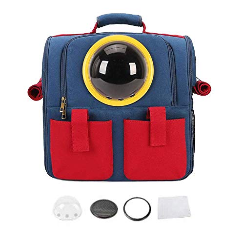 JMOZHCD Haustier-Raumkapsel-Reisetasche für Katzen, Hunde, Kätzchen oder Welpen, tragbarer Reise-Haustierbeutel-Rucksack, Raumkapsel-Tragerucksack (Yellow Package A) von JMOZHCD