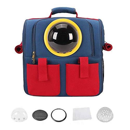 JMOZHCD Haustier-Raumkapsel-Reisetasche für Katzen, Hunde, Kätzchen oder Welpen, tragbarer Reise-Haustierbeutel-Rucksack, Raumkapsel-Tragerucksack (Yellow Package B) von JMOZHCD