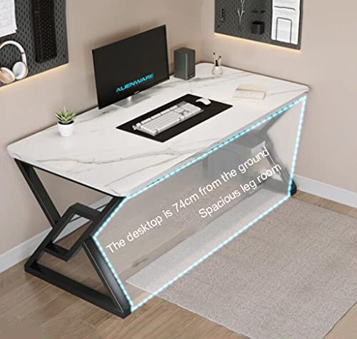 JMOZHCD I-Typ-Computer-Gaming-Schreibtisch, ergonomischer PC-Gaming-Schreibtisch, X-Typ-Computer-Workstation, Home-Office-Gaming-Computertisch (C L 100CM) von JMOZHCD
