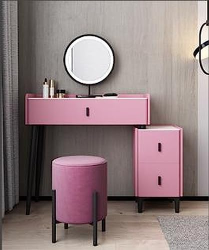 JMOZHCD Schminktisch, minimalistisches Schlafzimmer, Erkerfenster, kleine Wohnung, moderner, minimalistischer, ausziehbarer Schminktisch, Aufbewahrungsschrank (C 60cm) von JMOZHCD