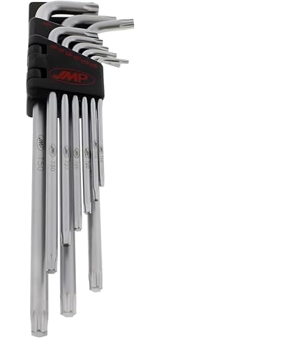 JMP Winkelschraubendreher-Satz Innen-TORX 9-teilig Torx T10-T50 schwarz 40439811 von JMP