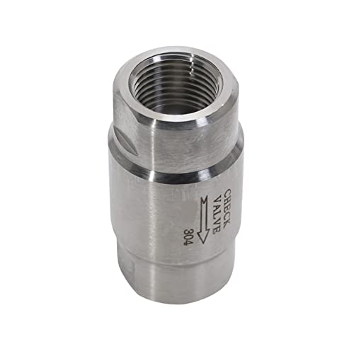 JMRTQMEC 1 stück 1/8 1/4 3/8 1/2 Zoll Innengewinde 304 Edelstahl Hochdruck-rückschlagventile Gas Wasser Einwegventil DN6 DN8 DN10(0.25 Inch) von JMRTQMEC