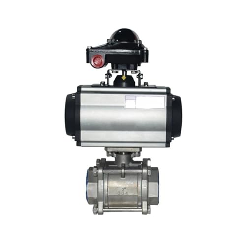 JMRTQMEC 2 "pneumatische Ball Mit Endschalter Signal Feedback DREI stück Hohe Plattform Edelstahl Q611F-16P Doppel Wirkenden von JMRTQMEC