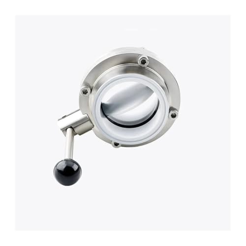 JMRTQMEC Ausgekleidetes Absperrventil Absperrventil mit Klemme aus Edelstahl 304(51mm TC64mm SS316L) von JMRTQMEC