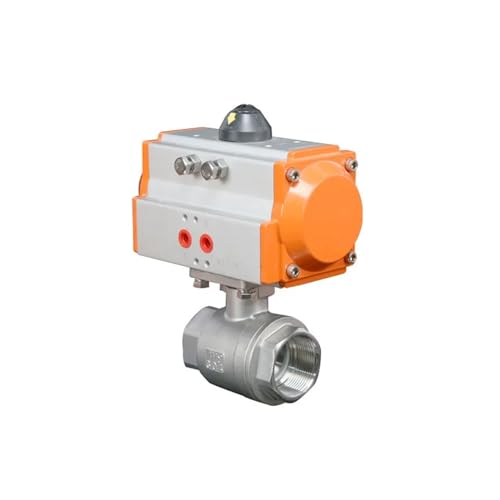 JMRTQMEC DN15-50 Pneumatischer Kugelzylinder, zweiteilig, hohe Plattform, Edelstahl, Innengewinde, Q611F-16P, doppeltwirkend(DN40) von JMRTQMEC