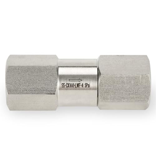 JMRTQMEC Edelstahl 316 Rückschlagventil 3000 psig Nicht-Rückkehr Einweg Weiblich NPT Männlich NPT 1/4 "3/8" 1/2 "Anschluss Ersetzen(45295) von JMRTQMEC
