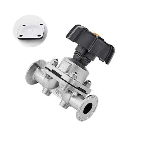 JMRTQMEC Passend for Rohraußendurchmesser 12,7 mm – 51 mm x 1,5 Zoll 2 Zoll Tri-Clamp-Membran aus Edelstahl SUS 316L for Brauen von selbstgebrautem Bier.(Composite Diaphragm,32mm OD K50.5mm) von JMRTQMEC