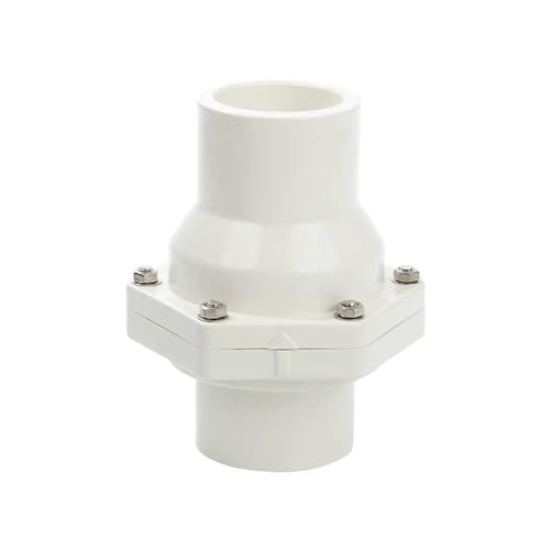 JMRTQMEC Vertikales PVC-Rückschlagventil, Einwegventil, Klappen-Rückschlagventil, PVC-Rückschlagventil, Rohrverschraubungen, ID 50–200 mm(Id75mm) von JMRTQMEC
