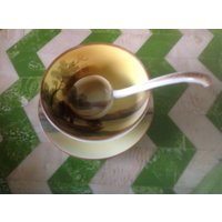 Antike Noritake Handbemalte Mayonnaise Set - M, Schale, Löffel, Schale Und Servierset Antike Noritake Handbemalte Mayonnaise Set - M, Schale, Löffel, Schale Und Servierset von JMSquaredVintage