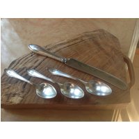 Antike Silverplated Art-Deco-Monogrammiert Besteck - R-Monogramm Gorham Providence von JMSquaredVintage