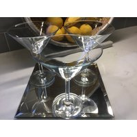 Vintage Kristall Martini Gläser 3Er Set - Antike Cocktailgläser Dünne Dünner von JMSquaredVintage