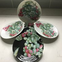 Vintage Limoges Teller - Philippe Deshoulieres Vendanges Patrick Frey 5Er Set von JMSquaredVintage
