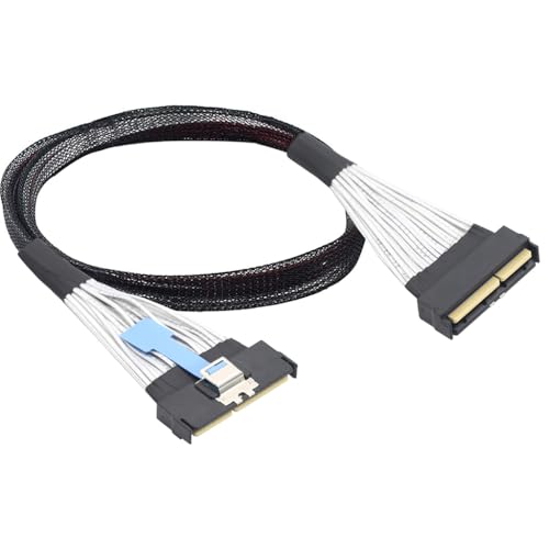 JMT 32GT/s Slimline SAS MCIO 5.0 124P 16X auf MCIO 5.0 124P Server Verlängerungskabel Datenübertragungskabel (25 cm) von JMT