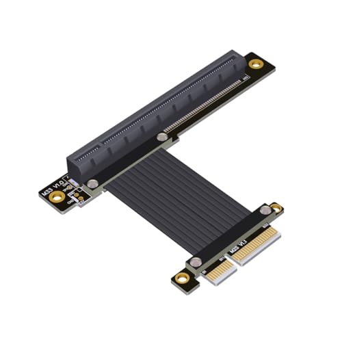 JMT 64G/bps PCI-E4.0 x4 auf x16 Verlängerungskabel GEN4 Lenkverlängerung 1U unterstützt RTX3090 RX6800xt GPU (M2S-M33, 15 cm) von JMT