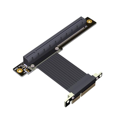 JMT 64G/BPS PCI-E4.0 x4 auf x16 Verlängerungskabel GEN4 Lenkverlängerung 1U unterstützt RTX3090 RX6800xt GPU (M2S-M33-TL, 25 cm) von JMT