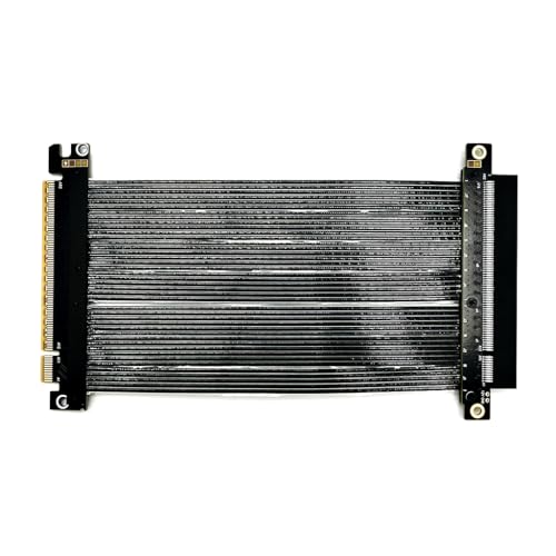 JMT ADT-K33U PCIe 5.0 x16 Verlängerungskabel, 512 Gbit/s, Hochgeschwindigkeit, verlustfrei, flexibel, GPU-Riser für PC-Gehäuse, Server, ITX baut Computer RTX5090 (K33UF-TU, 15 cm) von JMT