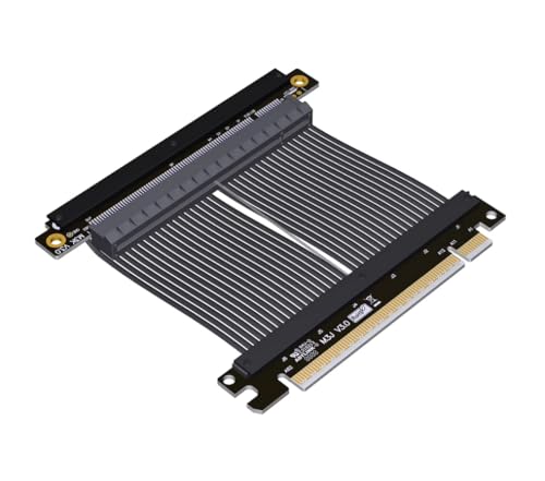 JMT ADT-M33 PCIe 4.0 x16 Verlängerungskabel, 15 cm, Dual Reverse Gen4, 256 G/bps, Grafikkarten-Extender, kompatibel mit ITX A4 Chassis (M33JK-TD) von JMT