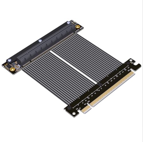 JMT ADT-M33 PCIe 4.0 x16 Verlängerungskabel, 15 cm, Dual Reverse Gen4, 256 G/bps, Grafikkarten-Extender, kompatibel mit ITX A4 Chassis (M33JM-TD) von JMT