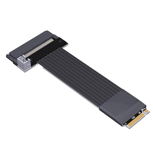 JMT ADT-M41-M71 M.2 NVMe-kompatibel zu U.2 SFF8639 SSD Verlängerungskabel PCIE 4.0 x4 64G/BPS für Solid State Drive (M41-M71 25CM) von JMT