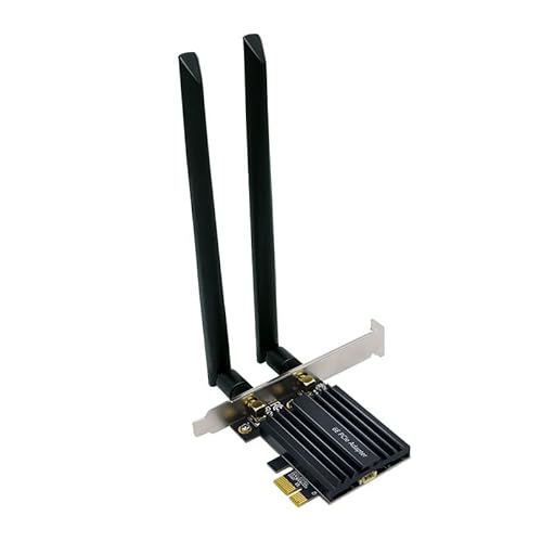 JMT AX210 WiFi6E (802.11ax) Wireless-Netzwerkkarte, 2,4 G/5 G/6 GHz, Y10 Tri-Band, Gigabit, integriertes PCIE für Desktop von JMT