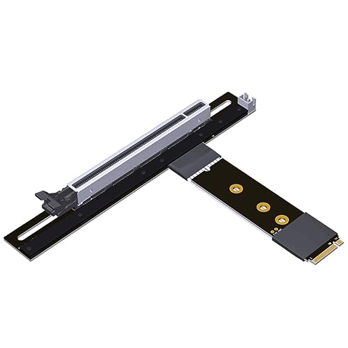 JMT M.2 NGFF NVMe auf PCIE x16 Verlängerungskabel 64G/BPS für STX Motherboard Grafikkarte M.2 (Ultra SSD, M-Key) NVMe Slot Verlängerung (15 cm, K43SP) von JMT