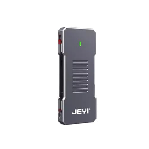 JMT M.2 NVME NGFF Gehäuse USB 3.1 Gen2 10 Gbit/s/6 Gbit/s, mobile SSD-Hülle, unterstützt M&B+M-Tasten, USB-C-SSD-Leser (für 2280 SSD) von JMT