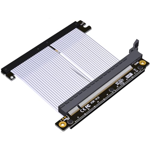 JMT PCI-E 4.0 X16 Verlängerungskabel Double Reverse GPU Extender für A4 ITX Chassis RTX4090 RX6800xt Grafikkarte (K33JK-SI, 21 cm) von JMT