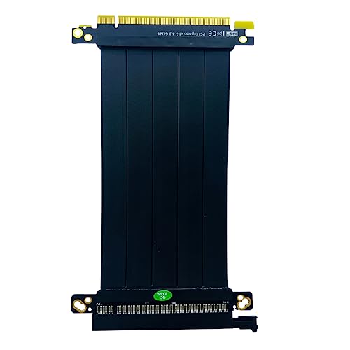 JMT PCIE 4.0 X16 Flat GPU Graphics Card Extension Cable 32GBS Bi-Directional Bandwidth GEN4 for AI-Server ITX Chassis Adapter (20cm) von JMT