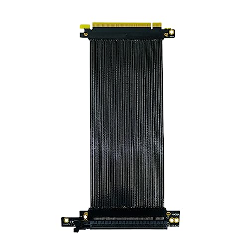 JMT PCIE 4.0 X16 Grafikkarten-Verlängerungskabel, 32 GB, GEN4, PCI Express, Reverse, kompatibel mit NZXT H1-Gehäuse (20 cm) von JMT