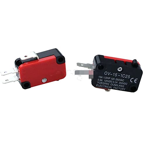5 Stück Sicherheits-Mikro-Endschalter V-15-1C25 Rollenhebel-Schnappschalter 250 V 16 A S018Y Micro Switches 5 Stück Sicherheits-Mikro-Endschalter V-15-1C25 Rollenhebel-Schnappschalter 250 V 16 A S018Y Micro Switches von JMVLVLOA