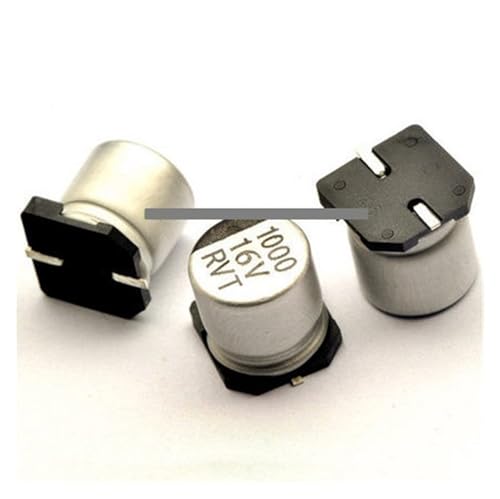 JMVLVLOA 100 Stück 1000uF 16 V SMD Aluminium Elektrolytkondensator 16 V 1000 UF 10 x 10 mm JMVLVLOA 100 Stück 1000uF 16 V SMD Aluminium Elektrolytkondensator 16 V 1000 UF 10 x 10 mm von JMVLVLOA