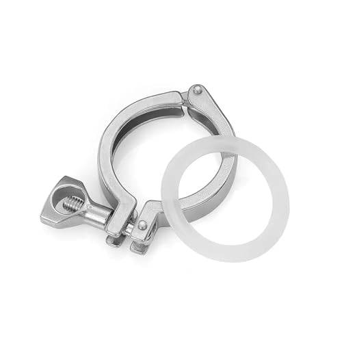 JMVLVLOA 1pc Tri Clamp K25.4 304 Stainless Steel for Ferrule Homebrew Pipe Fittings JMVLVLOA 1pc Tri Clamp K25.4 304 Stainless Steel for Ferrule Homebrew Pipe Fittings von JMVLVLOA
