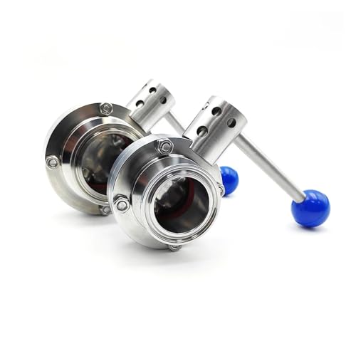 JMVLVLOA 1pc Tri Clamp OD19mm Ferrule 50.5mm 304 Stainless Steel Butterfly Valve Homebrew Beer Dairy JMVLVLOA 1pc Tri Clamp OD19mm Ferrule 50.5mm 304 Stainless Steel Butterfly Valve Homebrew Beer Dairy von JMVLVLOA