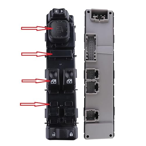 JMVLVLOA 1pcs 2door with Folding Car Front Left Master Power Window Switch 15883323 15883320 15883318 von JMVLVLOA