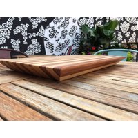 Maple/Hickory Gestreift Schneidebrett Maple/Hickory Gestreift Schneidebrett von JMcdermottDesigns