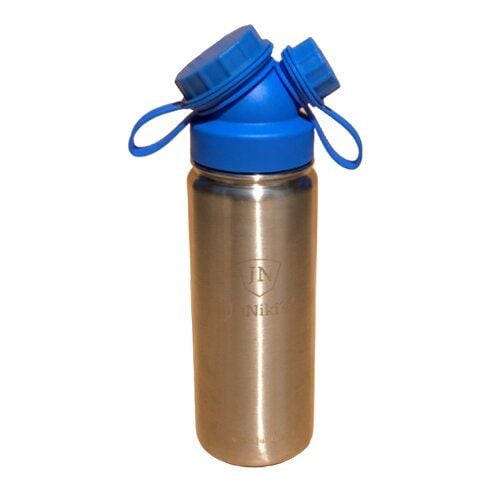 JN JuNiki's JuNiki´s® eco line isolierte Edelstahl Trinkflasche 550ml - Blau oder Pink (Teesieb ergänzbar) von JN JuNiki's