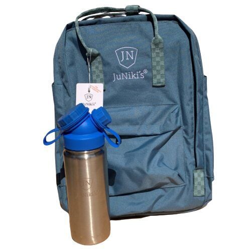 JN JuNiki's Set: JuNiki´s® 550ml Edelstahl Trinkflasche isoliert Pink oder Blau + Rucksack von JN JuNiki's